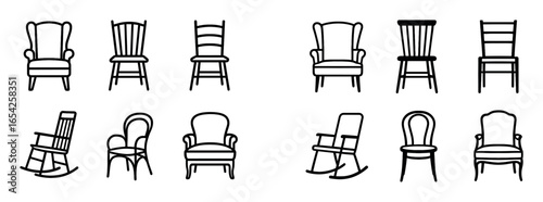 Vintage Chair Icons