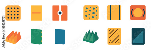 Acoustic Absorber Icons
