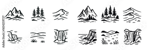 Nature Icons Sketch