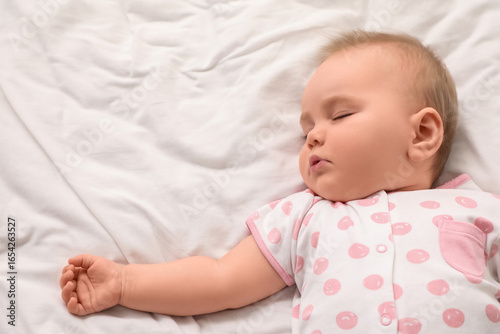 Cute sleeping little baby o...