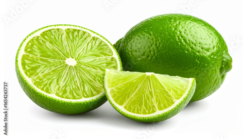 Lime isolated on white background