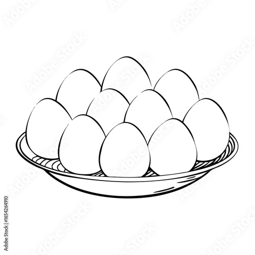 Meat and fish eggs icon transparent background
