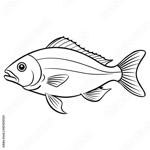 Fish whole icon transparent background