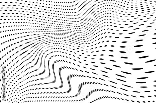Black dotted abstract background.