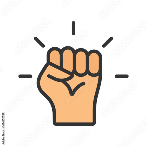 Courageous icon vector image. Suitable for mobile apps, web apps and print media.
