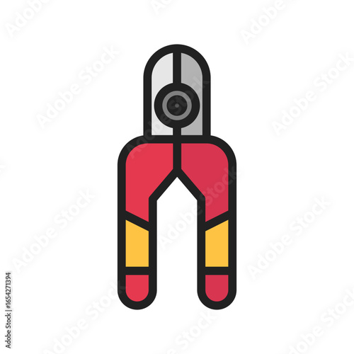 Nippers icon vector image. Suitable for mobile apps, web apps and print media.