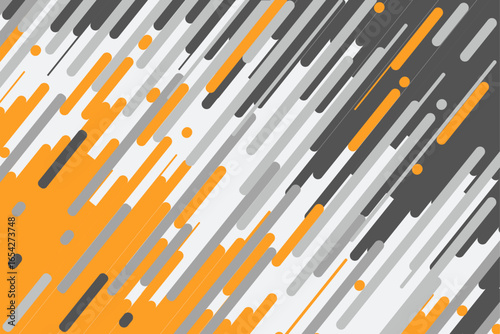 Modern style abstract background orange, gray and white colors. Trendy geometric abstract design