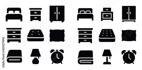 Bedroom Icons Grid