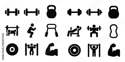 Fitness Icons Grid
