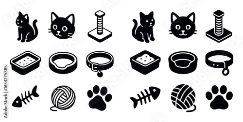 Isometric Cat Icons