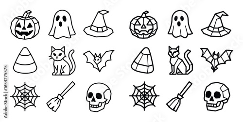 Halloween Icon Grid