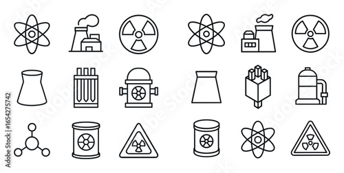 Nuclear Energy Icons