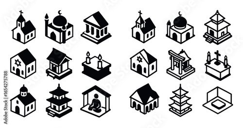 Spiritual Places Icons