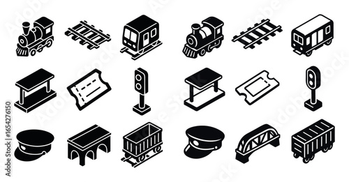 Rail Transport Icons