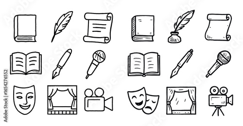Storytelling Icons Grid
