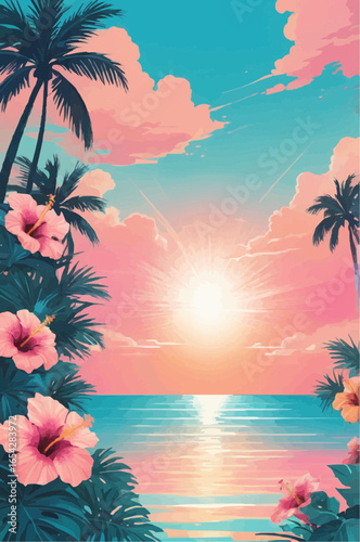 tropical beach background