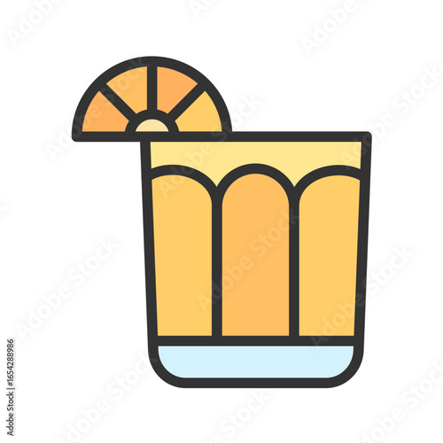 Double Shot icon vector image. Suitable for mobile apps, web apps and print media.