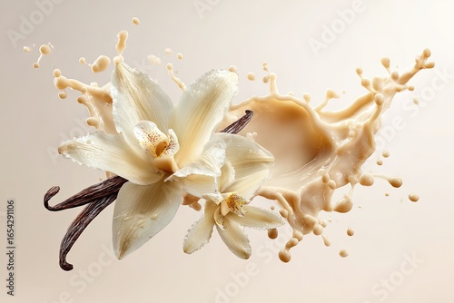 Vanilla orchid splash