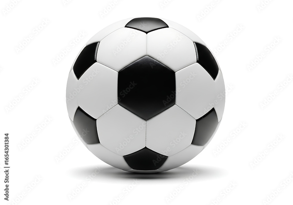 Fototapeta premium soccer ball on white background soccer ball isolated on white, Football soccer ball isolated on transparent background