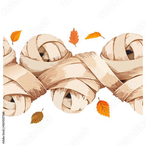 Flying unraveling mummy bandages