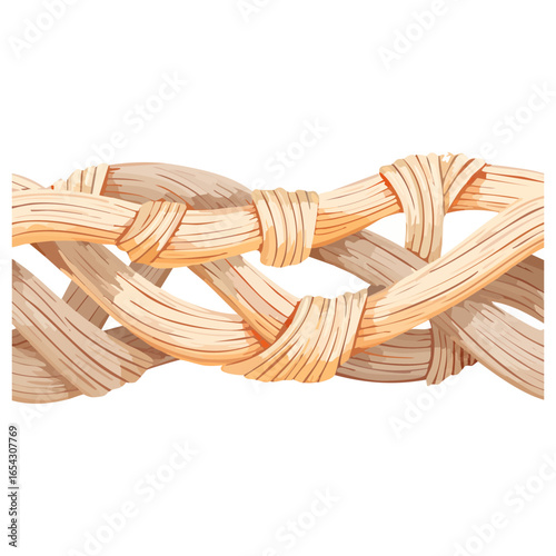 Worn and tattered mummy bandages or wraps