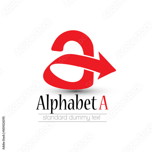 Letter A arrow logo concept a dynamic design for brand identity