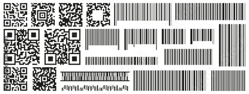 Barcode and QR code designs for product scanning and digital identification