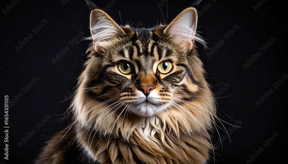 Fototapeta premium black cat portrait