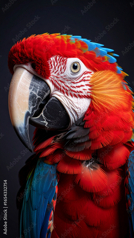 Fototapeta premium blue and yellow macaw
