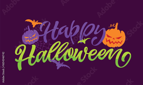 Happy Halloween set - Trick or treat – funny cute  hand drawn doodle lettering label, t-shirt design, mug print, sticker print.