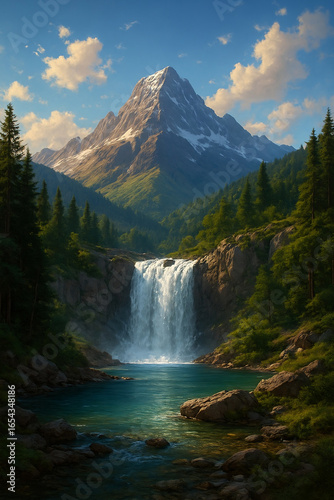 waterfall in yosemite
