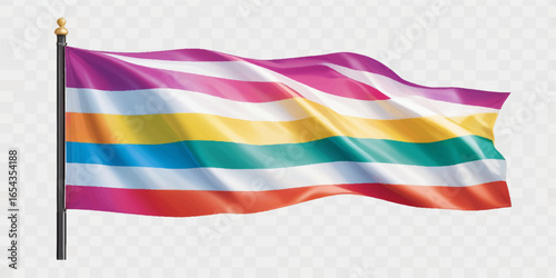 Colorful wavy vector illustration of the flag of the Republic of Congo with a textured light backdrop and Argentina's flag waving nearby