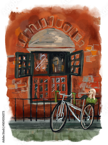 bicycle by the window