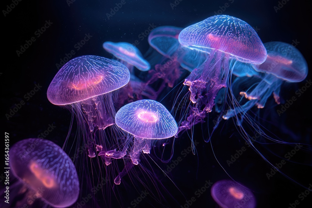 Obraz premium jelly fish in the water