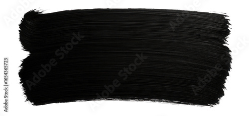 Black brush stroke banner.