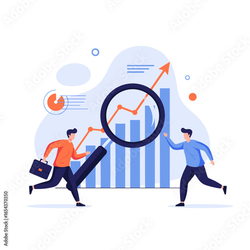 Analyzing business growth trends with financial data and performance metrics for better strategic decisions