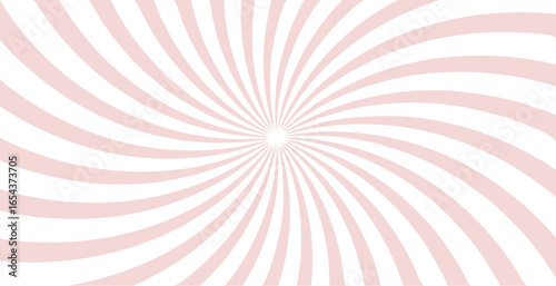  Simple  background with pink stripes. Sunburst radial vector.