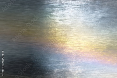 Iridescent platinum brushed metal texture ideal for luxury branding and sophisticated design applications