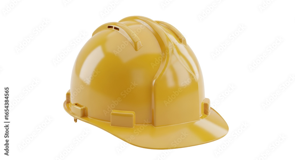Fototapeta premium Isolated Yellow Hard Hat