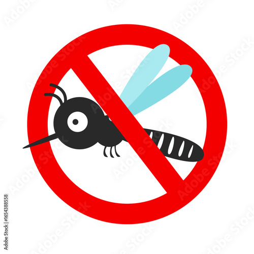 mosquito isolated on white background.