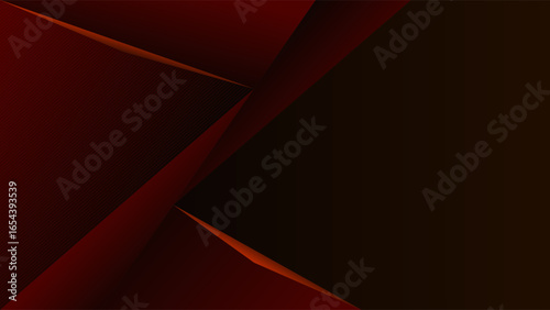 ABSTRACT DARK BACKGROUND WITH TRIANGLE GEOMETRIC SHAPES GRADIENT ORANGE COLOR DESIGN VECTOR TEMPLATE GOOD FOR MODERN WEBSITE, WALLPAPER, COVER DESIGN, LANDING PAGE