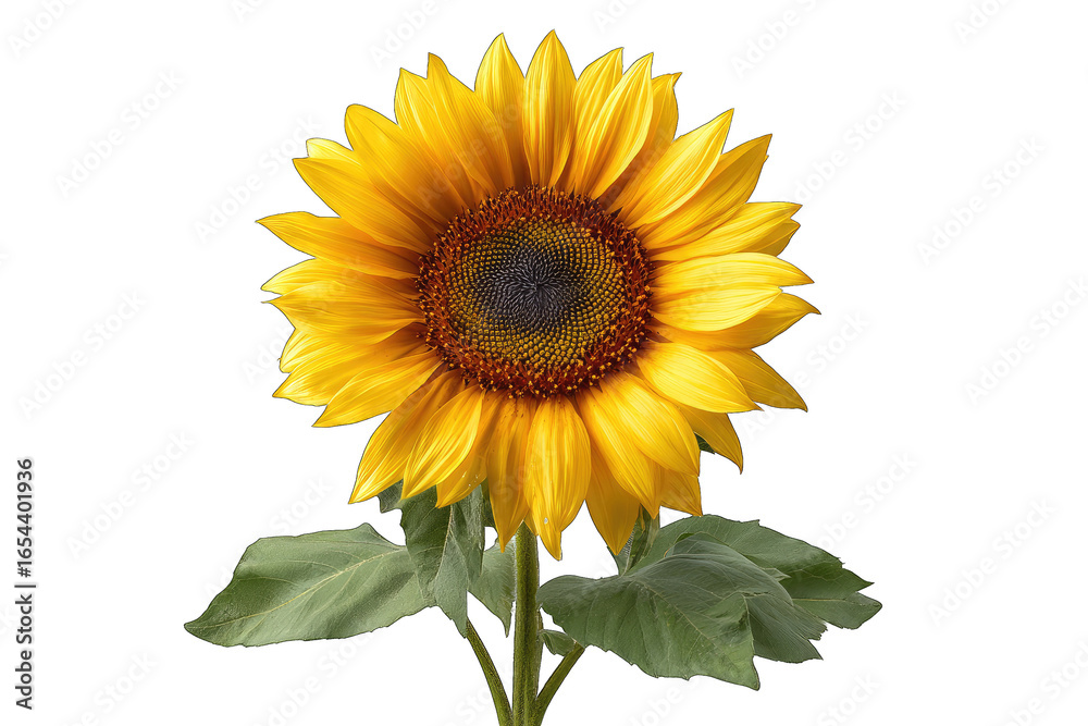Fototapeta premium Vibrant sunflower in close-up