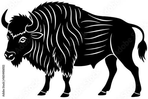 vector illustration of a ox 