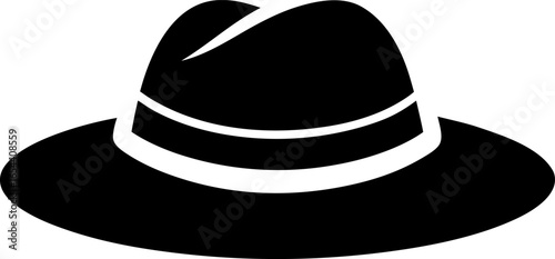 Fedora or Trilby Hat Silhouette