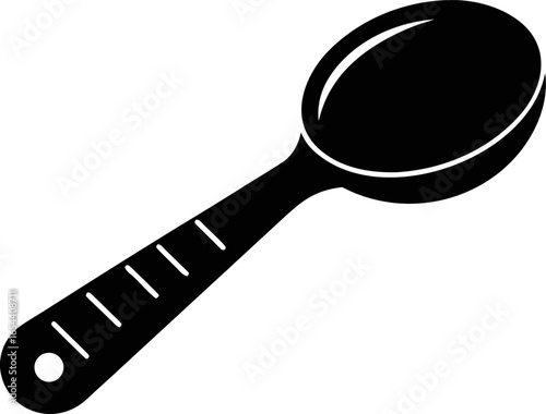 Measuring Spoon for Medicine Icon Silhouette Vector
