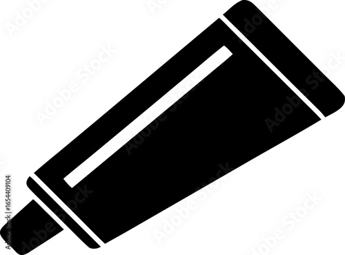 Ointment Tube Medicine Icon Silhouette Vector Illustration