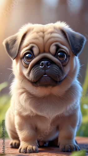  adorable Pug puppy 