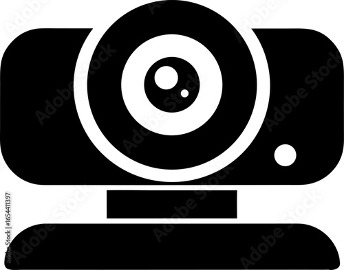 Computer Webcam Device Silhouette