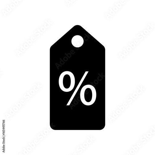 Sale tag.  Black percent