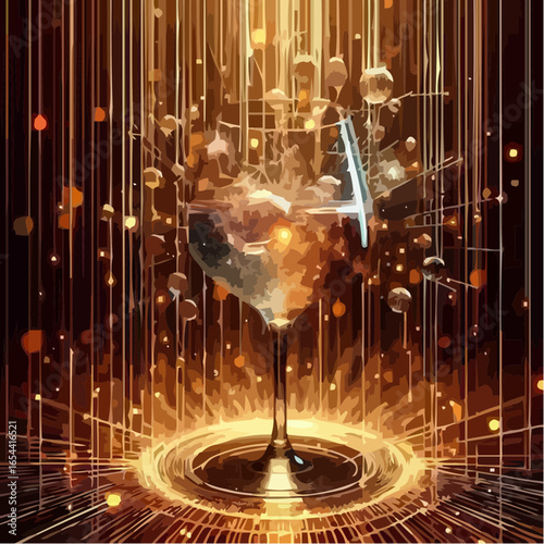 
representation of a sophisticated drink
 74